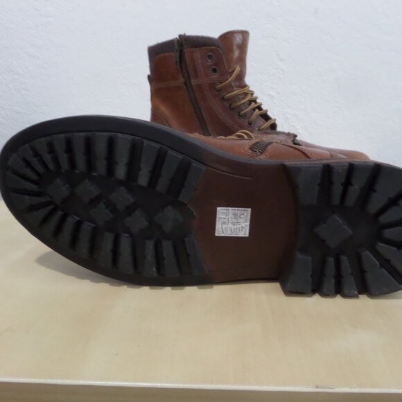 Crevo Mens Camden Lace Up Boots Ankle